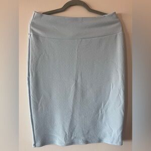 Pale blue skirt